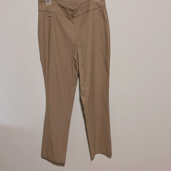 Kate Park - Tan/Gold pull-on slacks. EUC - Picture 1 of 7